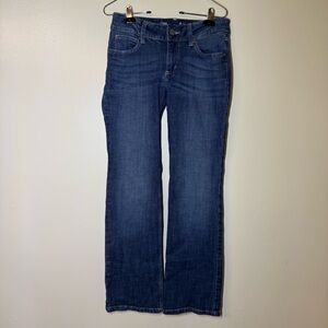 Wrangler Women's Essential Stretch Mid Rise Boot Cut Jeans